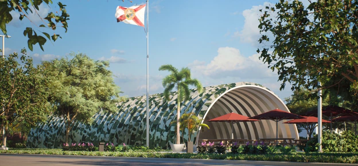 Rendering of the Mueller's museum displays, including historic Domino's memorabilia honoring Richard P. Mueller