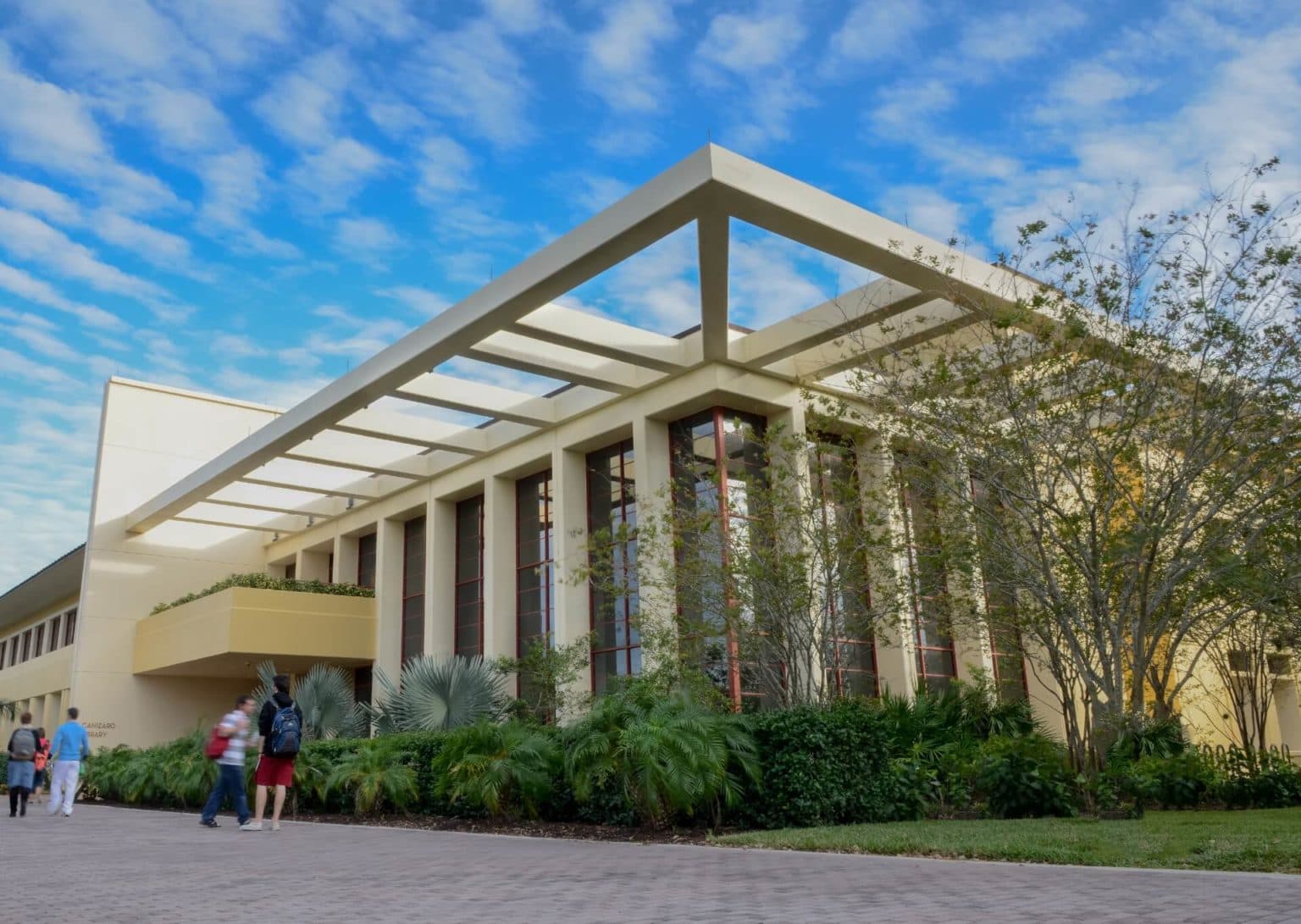 The Canizaro Library on campus