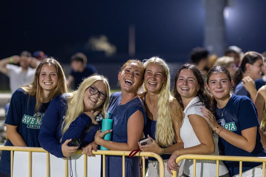 Fans in the stands